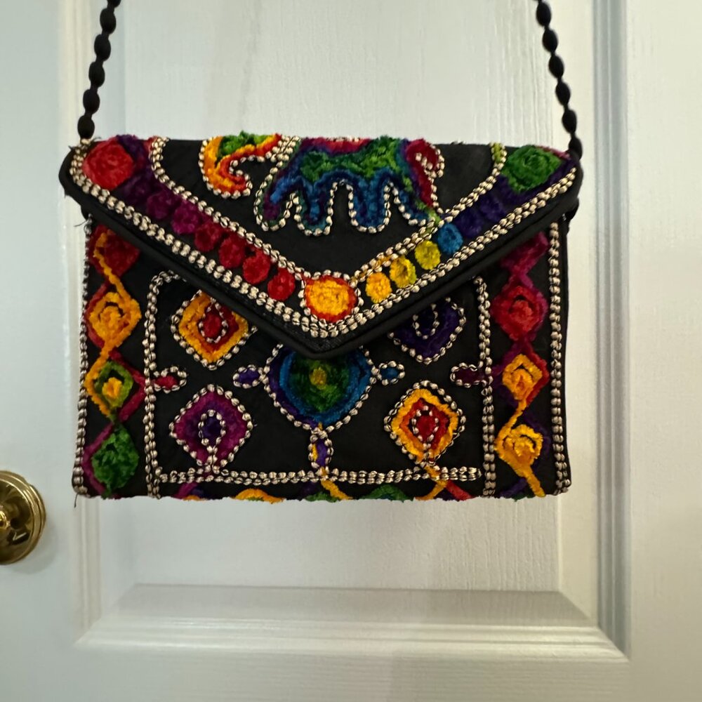 Rectangular Envelope Crossbody Purse Euc - image 3